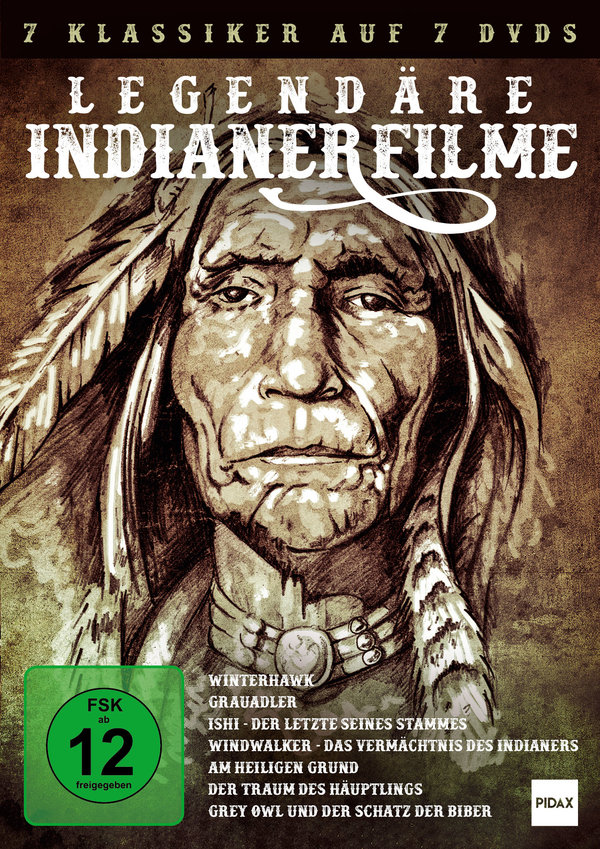 Legendäre Indianerfilme / 7 unvergessliche Western-Klassiker  (Pidax Film - und Hörspielverlag  [7 DVDs]  (DVD)