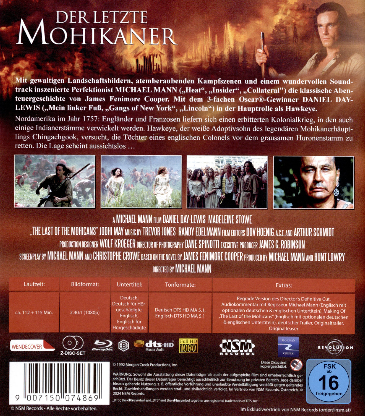 Der letzte Mohikaner (Special Edition)  [2 BRs]  (Blu-ray Disc)