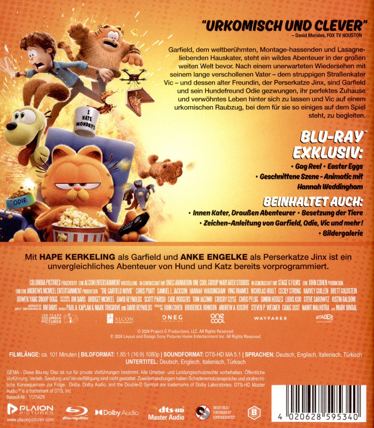 Garfield – Eine extra Portion Abenteuer  (Blu-ray Disc)