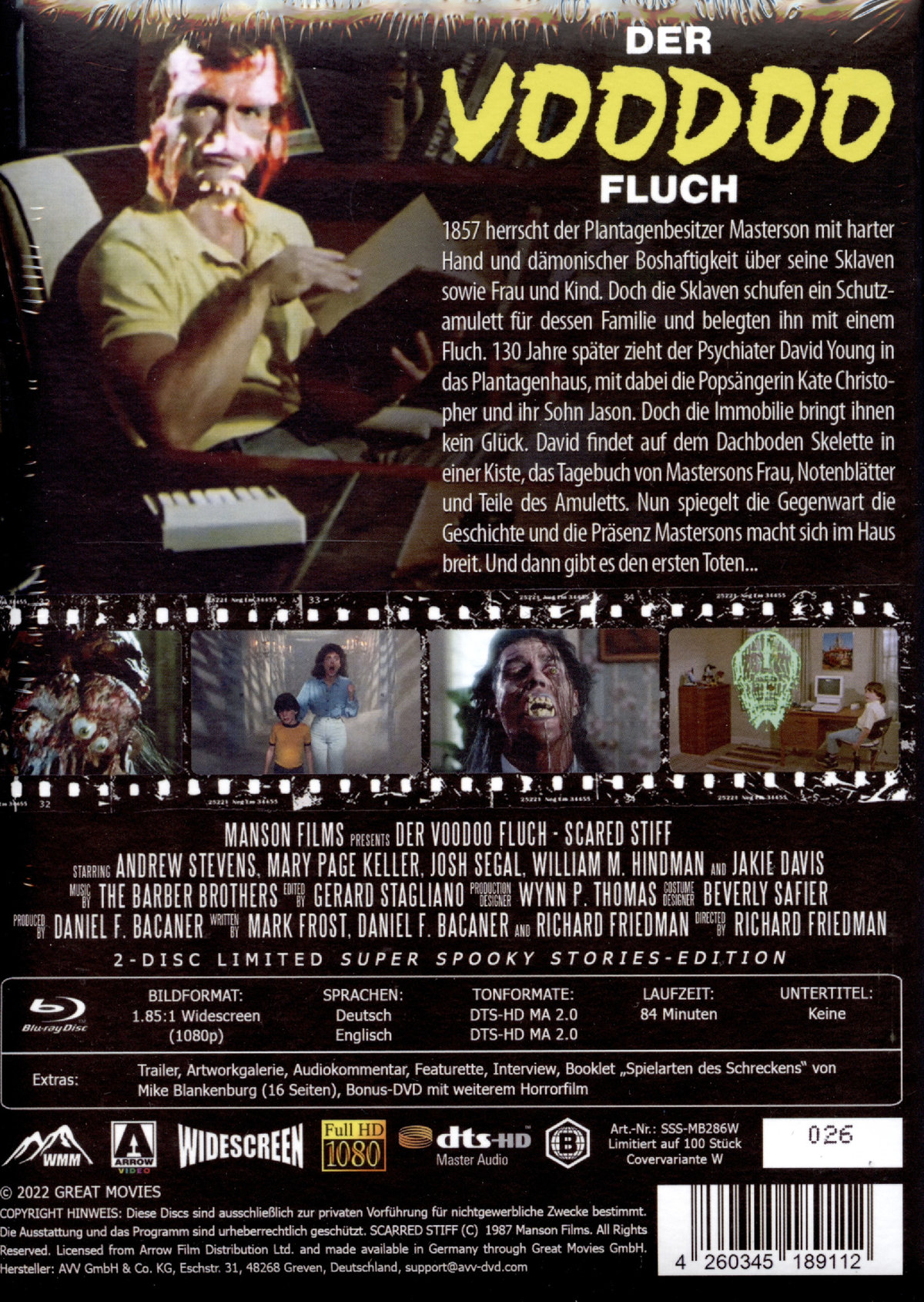 Der Voodoo-Fluch - Uncut Mediabook Edition  (blu-ray)