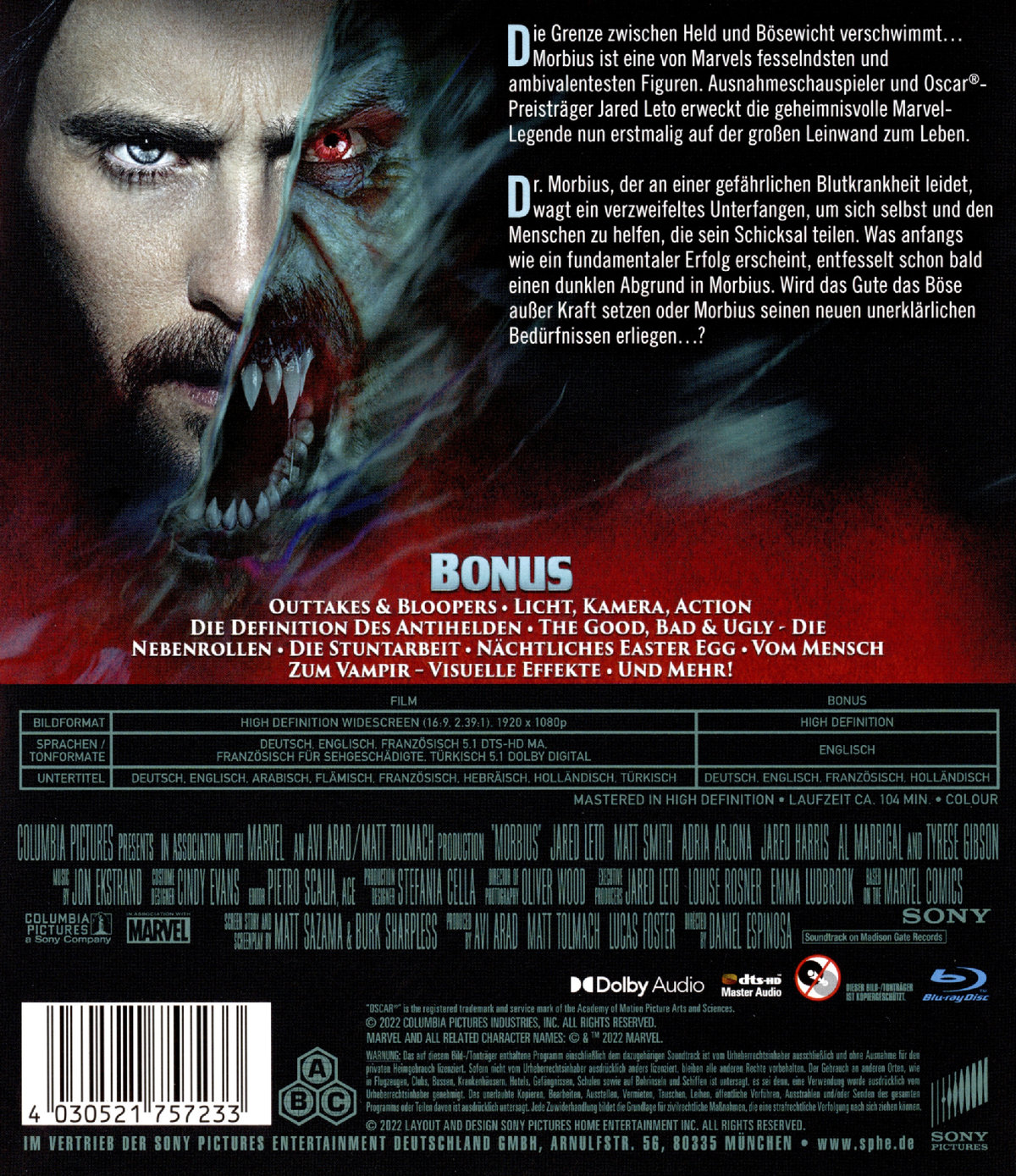 Morbius (blu-ray)