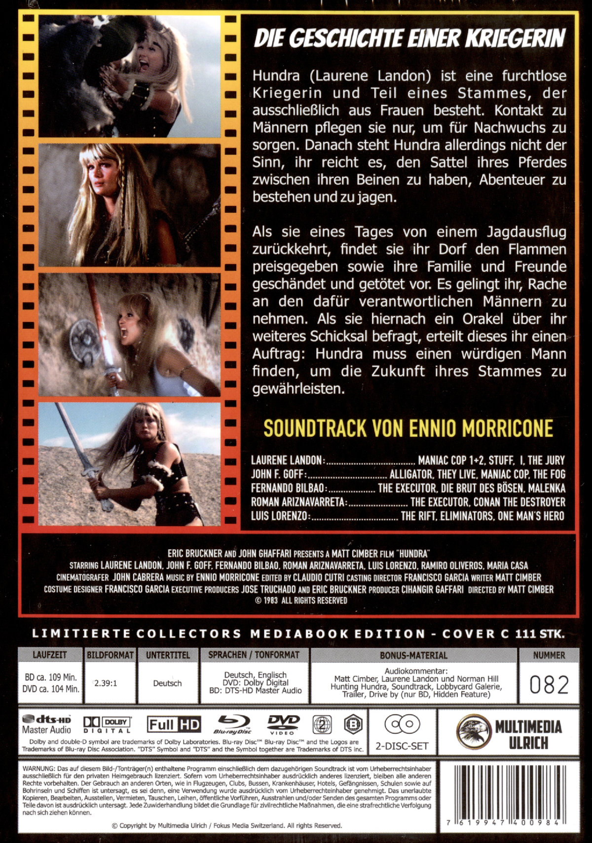 Hundra - Die Geschichte einer Kriegerin - Uncut Mediabook Edition  (DVD+blu-ray) (C)