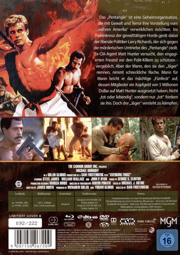 Night Hunter - Uncut Mediabook Edition (DVD+blu-ray) (B)