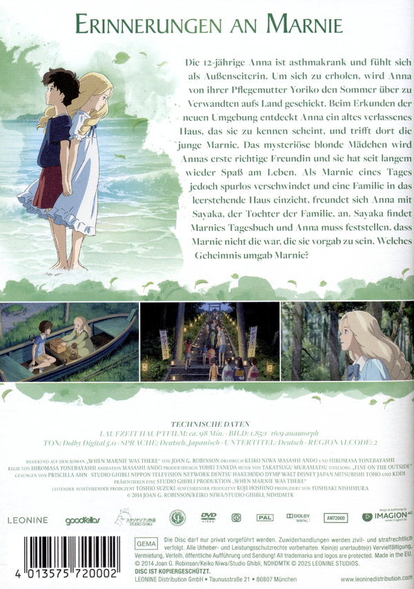 Erinnerungen an Marnie - White Edition  (DVD)