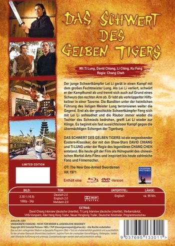 Schwert des gelben Tigers, Das (DVD+blu-ray)