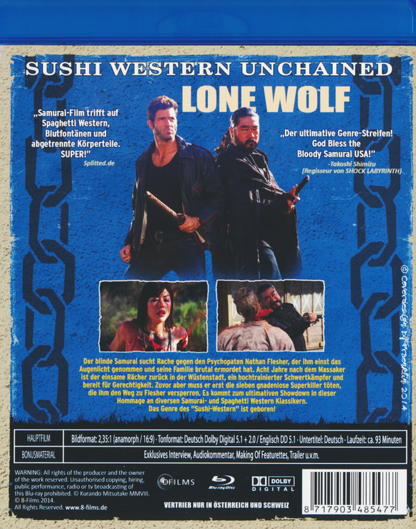 Lone Wolf - The Samurai Avenger - Limited Uncut Edition (blu-ray)