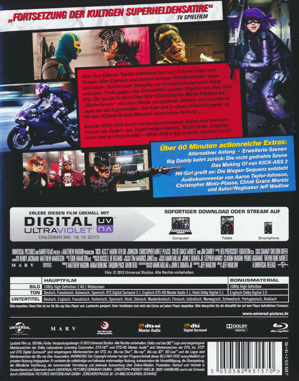 Kick-Ass 2 (blu-ray)