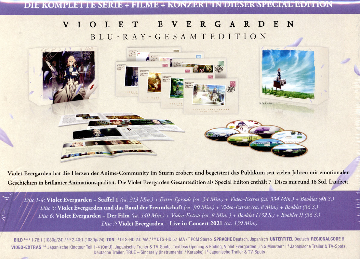 Violet Evergarden - Gesamtedition - Special Edition  [7 BRs]  (Blu-ray Disc)