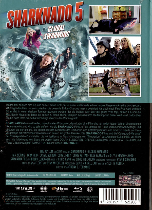 Sharknado 5 - Global Swarming - Extended Cut - Limited Mediabook Edition (DVD+blu-ray)