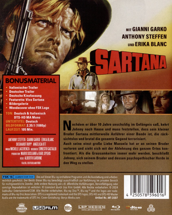 Sartana (1966) - Uncut Edition  (Blu-ray Disc)