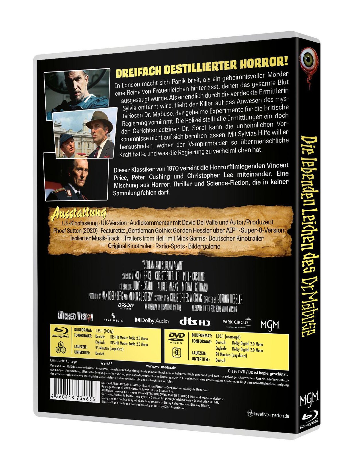 Scream and Scream Again - Die lebenden Leichen des Dr. Mabuse  (DVD+blu-ray)