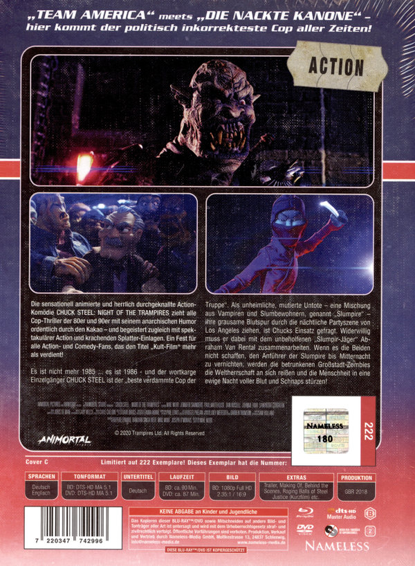 Chuck Steel: Night of the Trampires - Uncut Mediabook Edition  (DVD+blu-ray) (C)