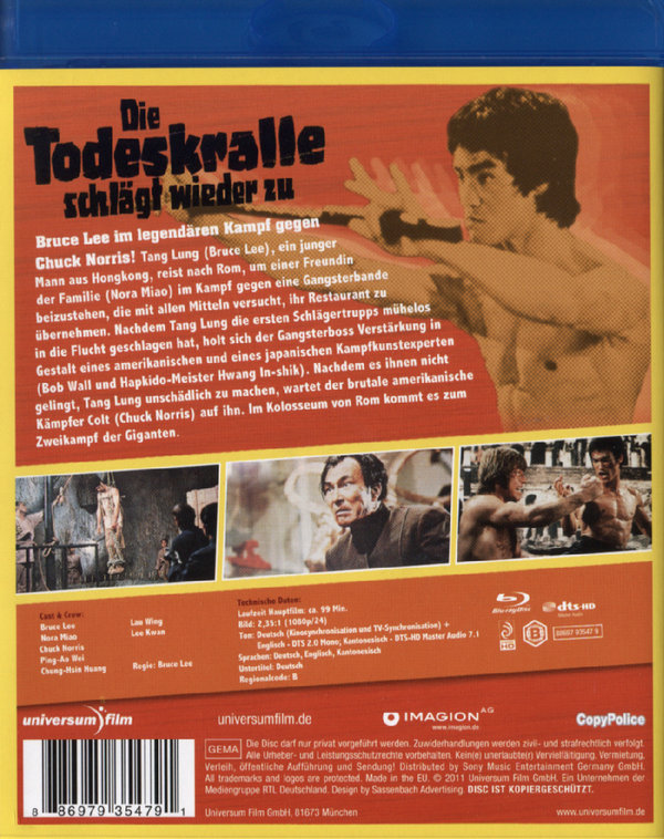 Bruce Lee: Die Todeskralle schlägt wieder zu (blu-ray)