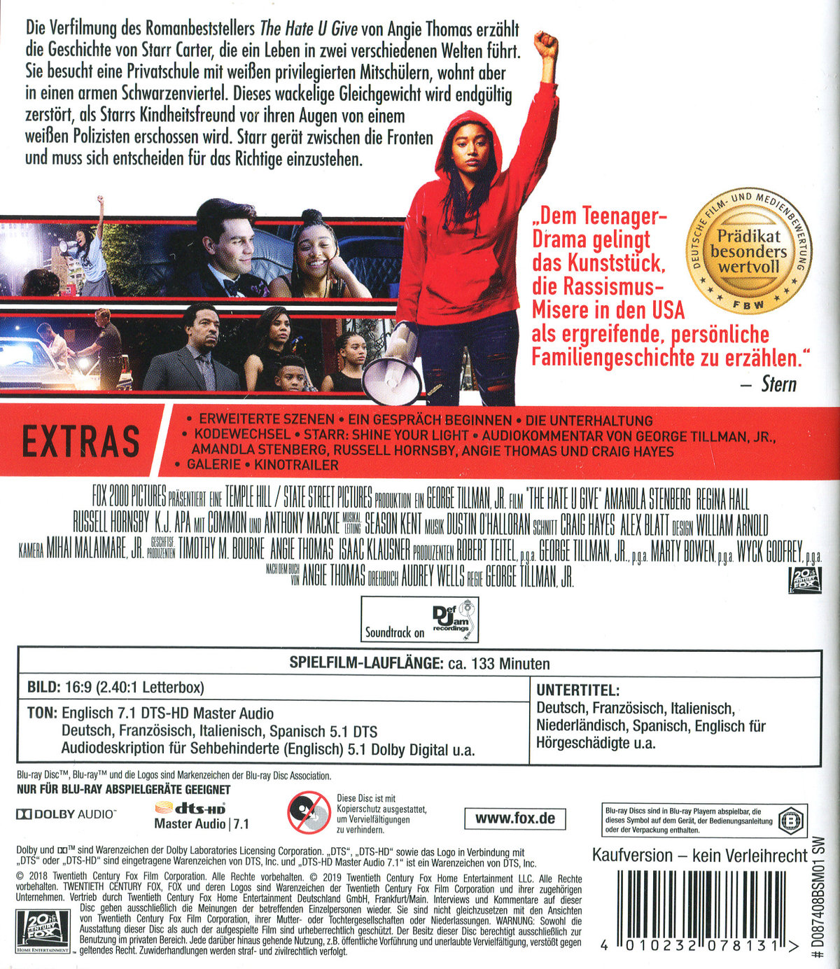 Hate U Give, The (blu-ray)