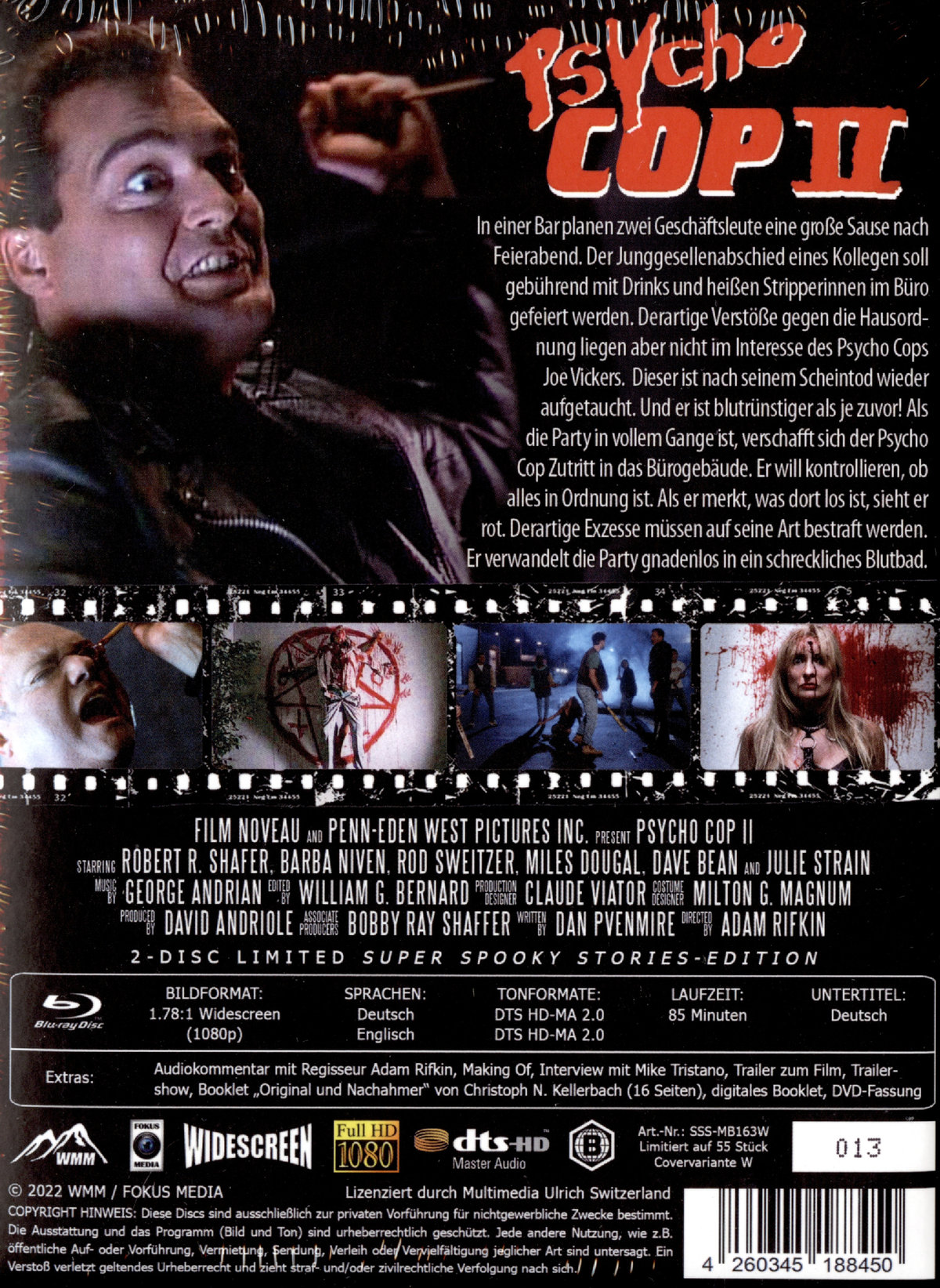 Psycho Cop 2 - Uncut Mediabook Edition (DVD+blu-ray) (Wattiert)