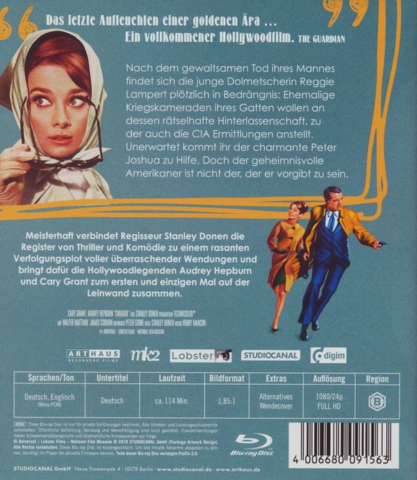 Charade - Digital Remastered (blu-ray)