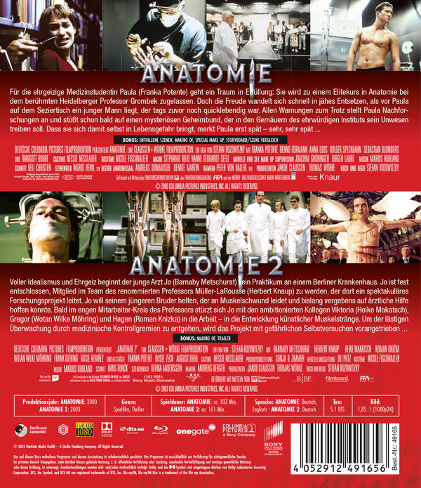 Anatomie 1 + 2  [2 BRs]  (Blu-ray Disc)