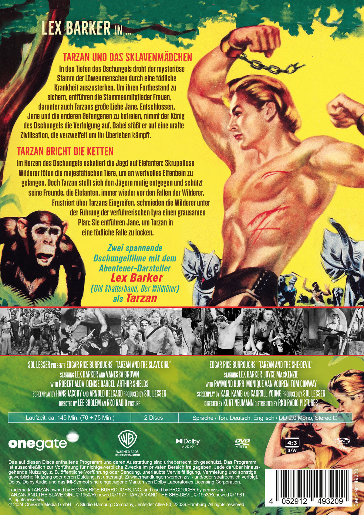 Tarzan Double Feature: Tarzan und das Sklavenmädchen / Tarzan bricht die Ketten  [2 DVDs]  (DVD)