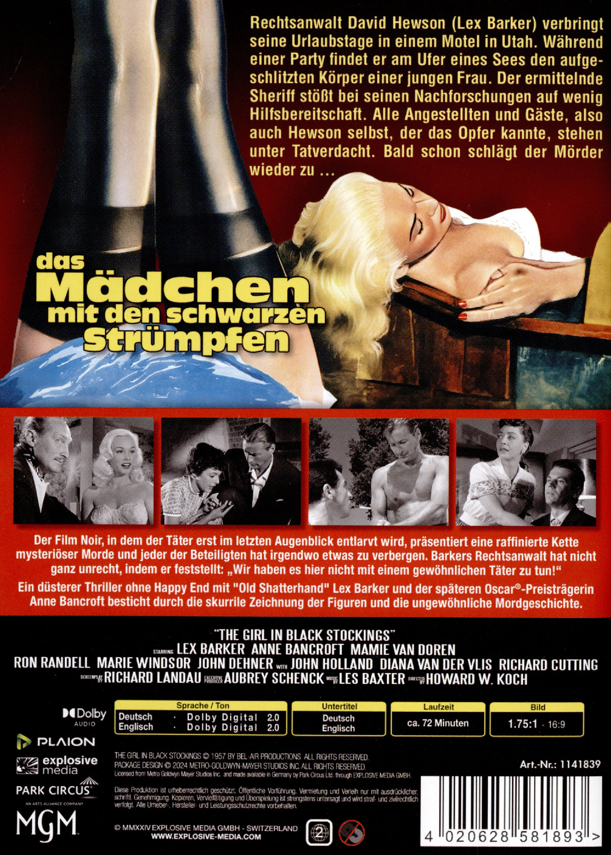 Das Mädchen mit den schwarzen Strümpfen  (DVD)