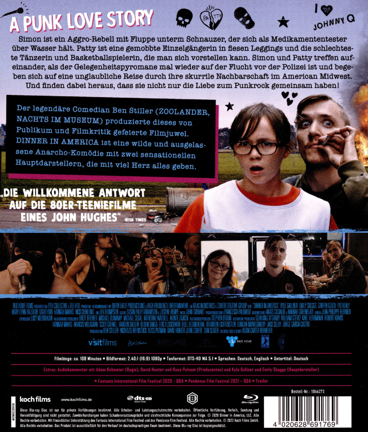 Dinner in America - A Punk Love Story (blu-ray)