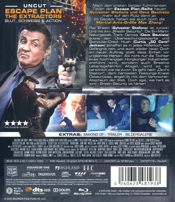 Escape Plan - The Extractors (blu-ray)