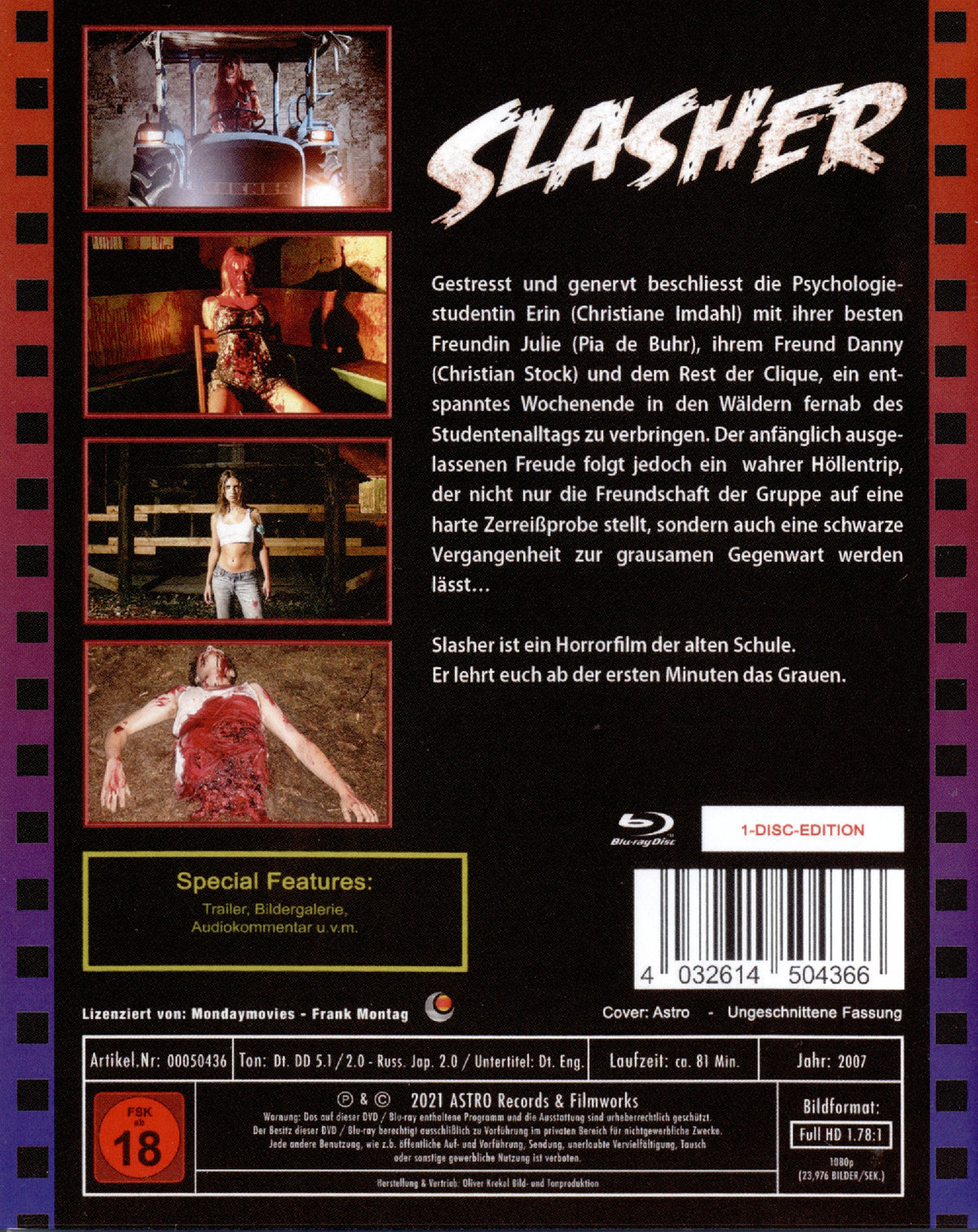 Slasher - Uncut Edition  (Blu-ray Disc)