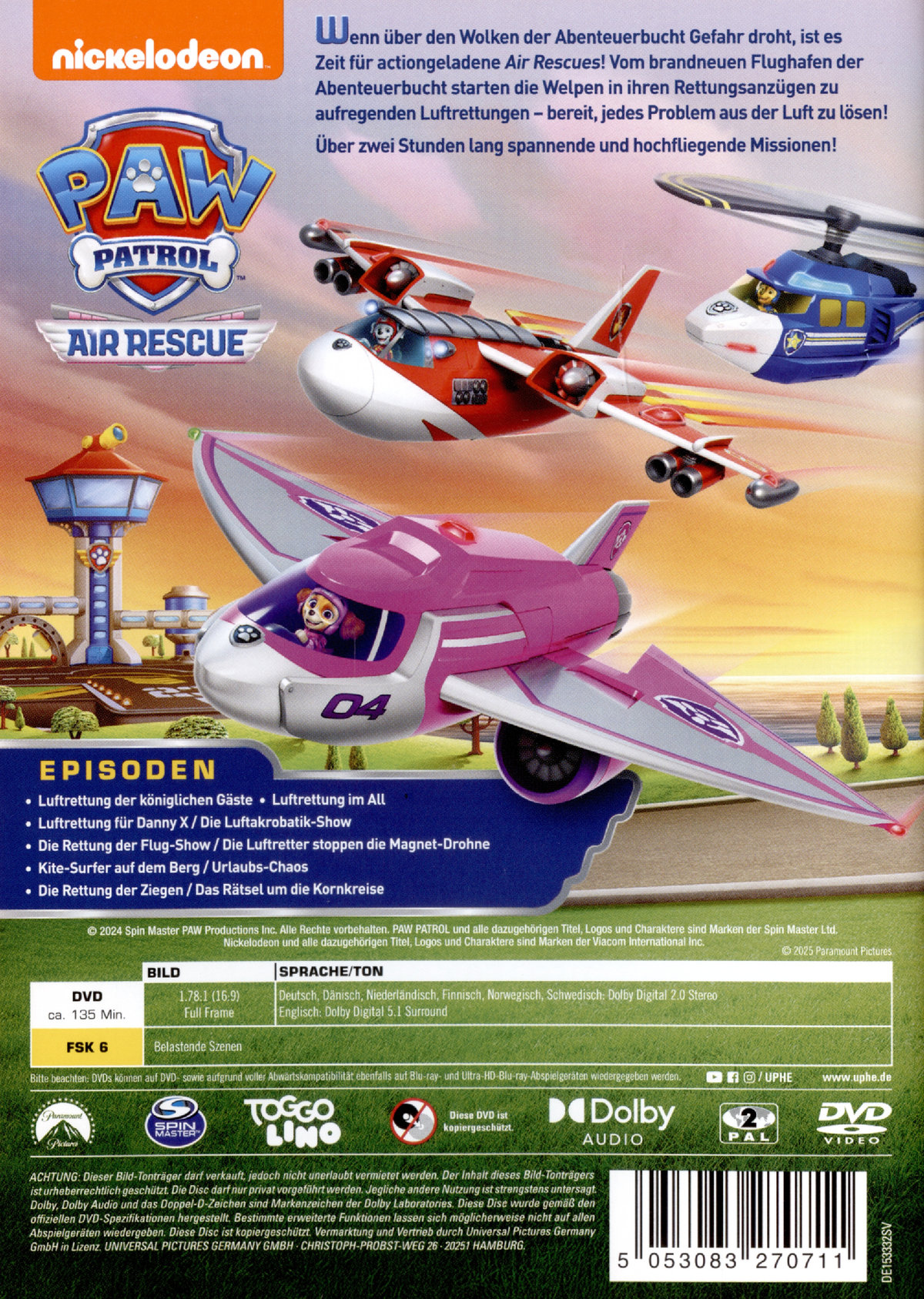 PAW Patrol: Air Rescue  (DVD)