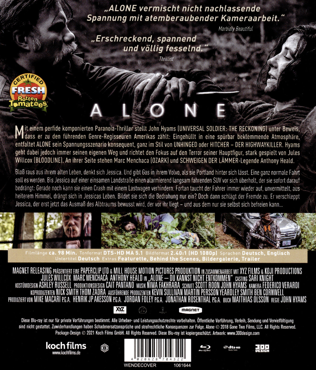 Alone - Du kannst nicht entkommen (blu-ray)