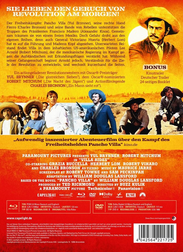 Pancho Villa reitet - Uncut Mediabook Edititon (DVD+blu-ray)