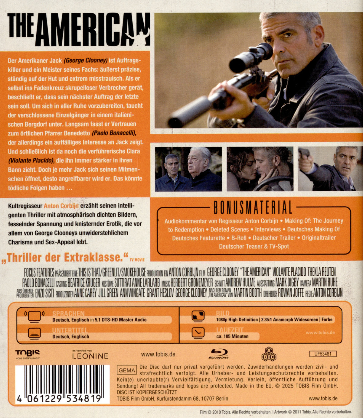The American  (Blu-ray Disc)