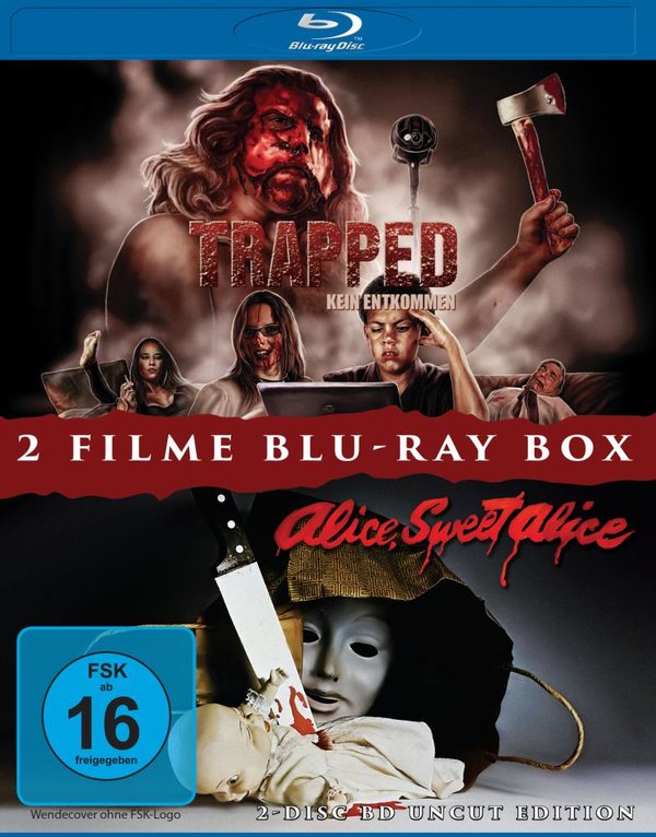 ALICE, SWEET ALICE + TRAPPED - Kein Entkommen - 2 Disc BD Uncut Horror Box  [2 BRs]  (Blu-ray Disc)