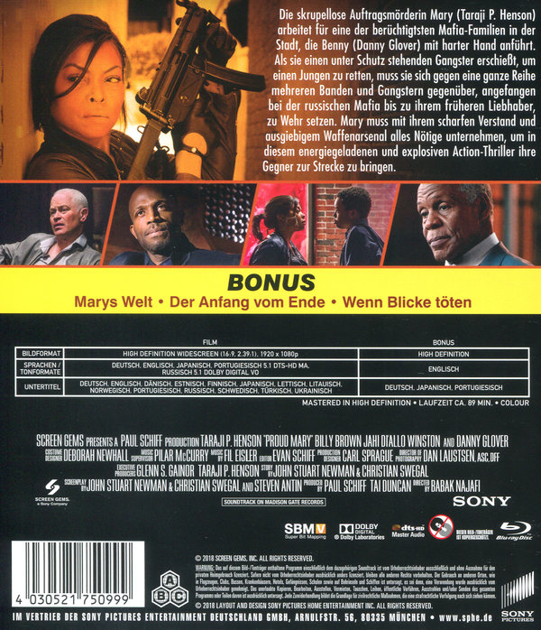 Proud Mary (blu-ray)