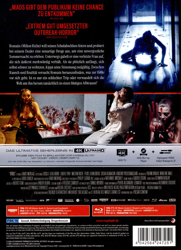 MadS – Im Rausch der Nacht - Uncut Mediabook Edition  (4K Ultra HD+blu-ray)