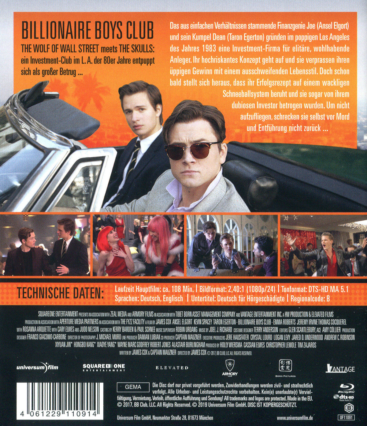 Billionaire Boys Club (blu-ray)