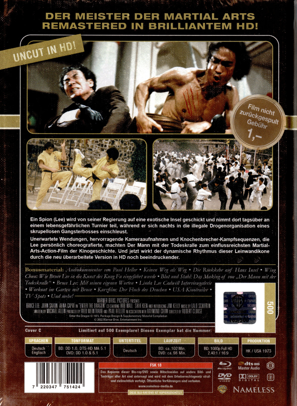 Der Mann mit der Todeskralle - Uncut Mediabook Edition  (DVD+blu-ray) (C)