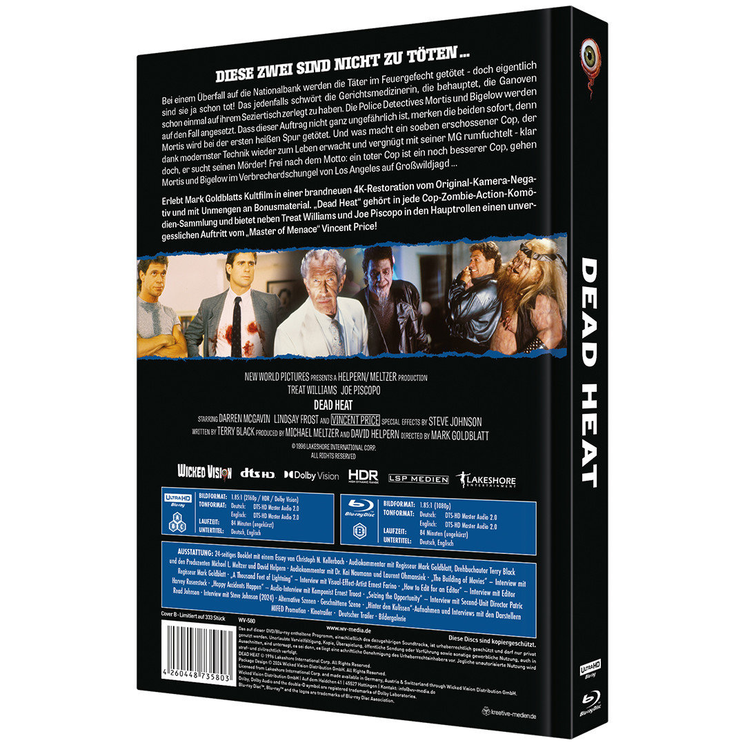 Dead Heat - Uncut Mediabook Edition  (4K Ultra HD+blu-ray) (B)