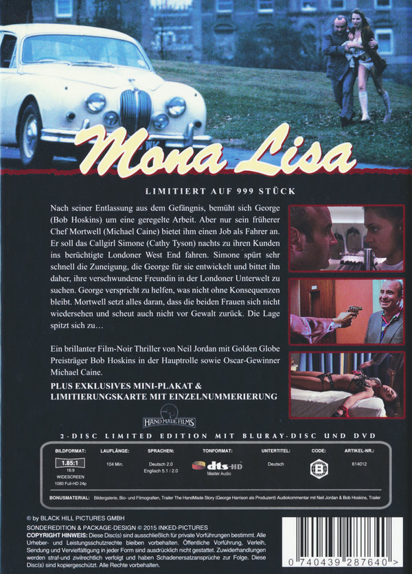 Mona Lisa - Limited Mediabook Edition (DVD+blu-ray)