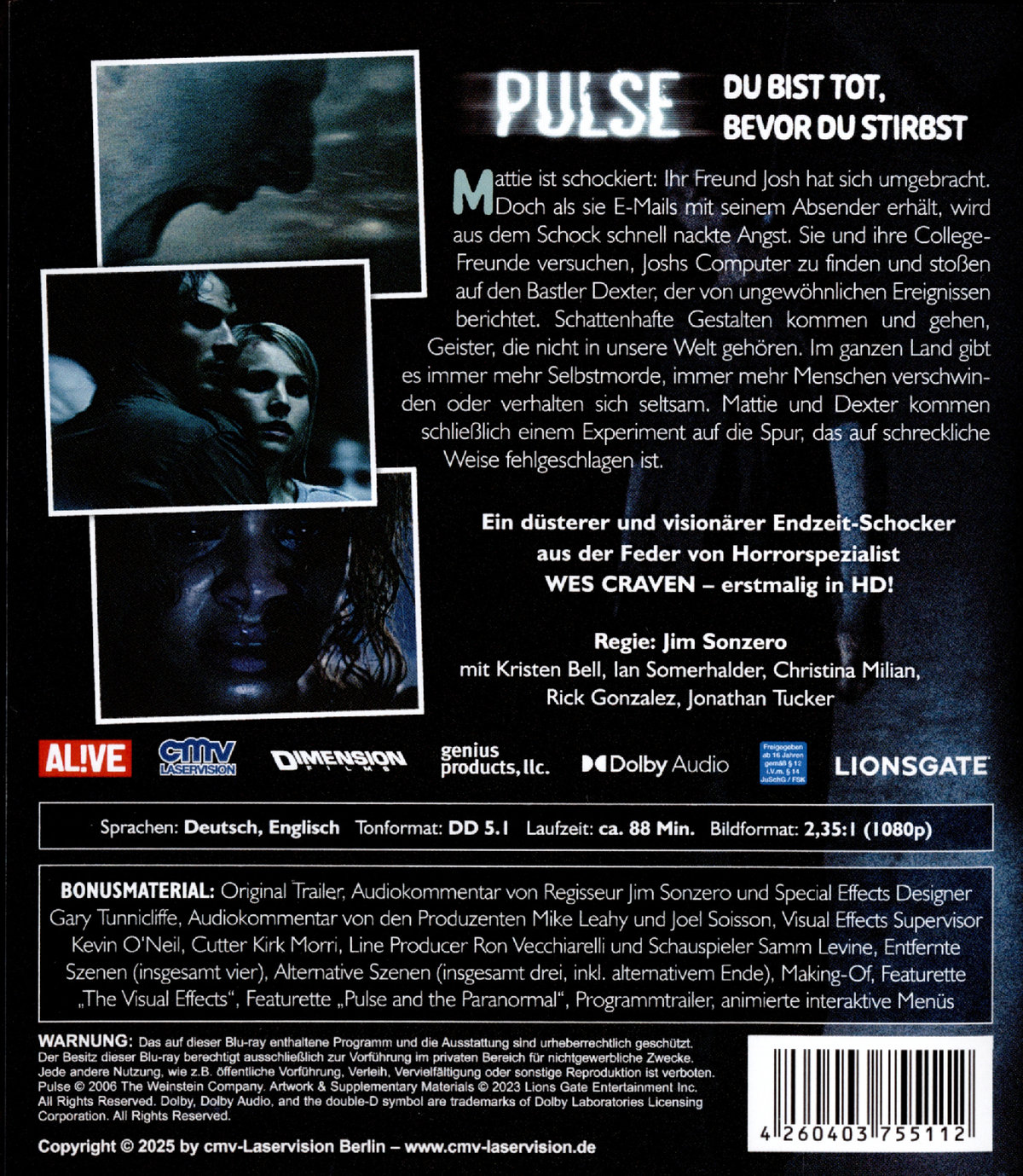 Pulse - Du bist tot, bevor Du stirbst  (Blu-ray Disc)