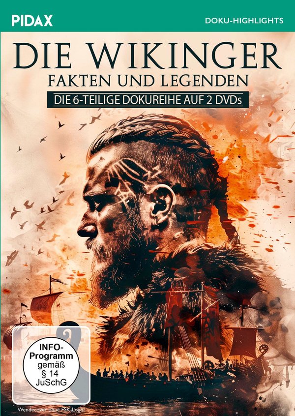 Die Wikinger - Fakten und Legenden / Die komplette 6-teilige Dokureihe auf den Spuren der Wikinger (Pidax Doku-Highlights)  [2 DVDs]  (DVD)