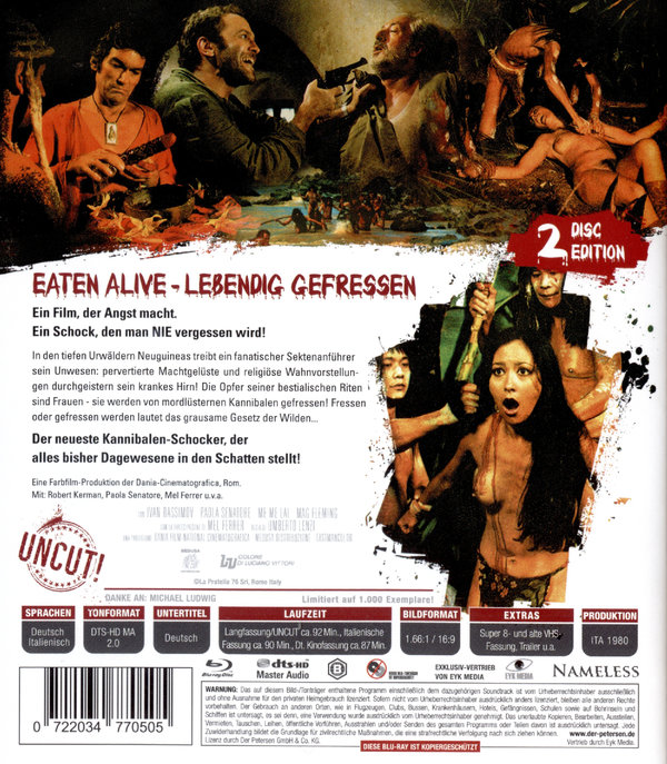 Lebendig Gefressen - Uncut Edition (blu-ray)