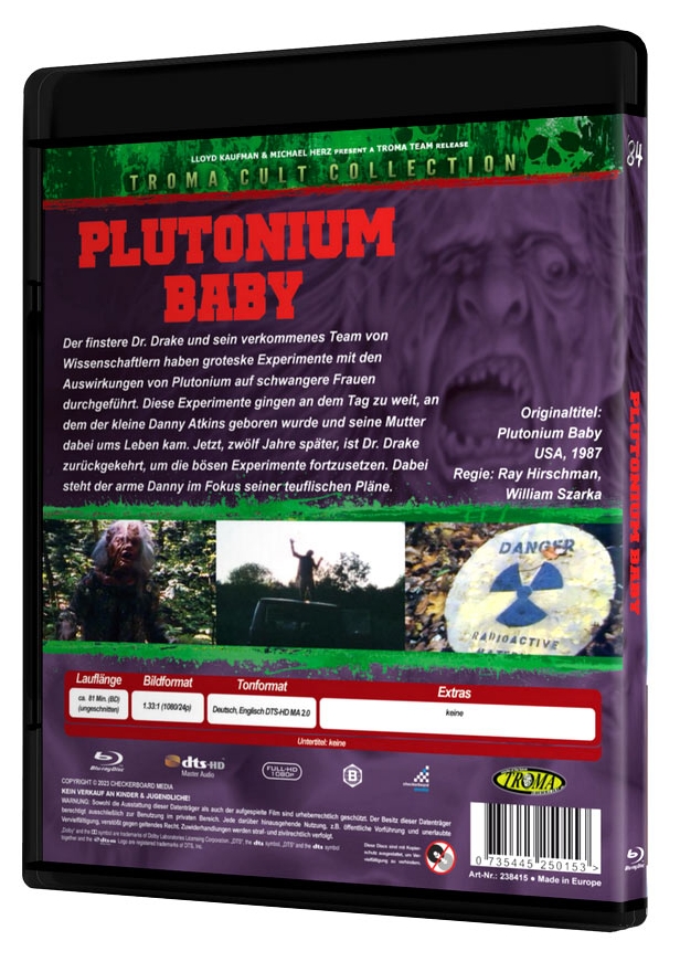 Plutonium Baby - Uncut Edition  (blu-ray)