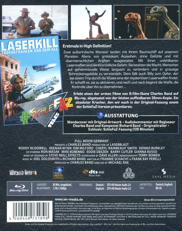 Laserkill - Todesstrahlen aus dem All - Full Moon Classic Selection - Uncut (blu-ray)