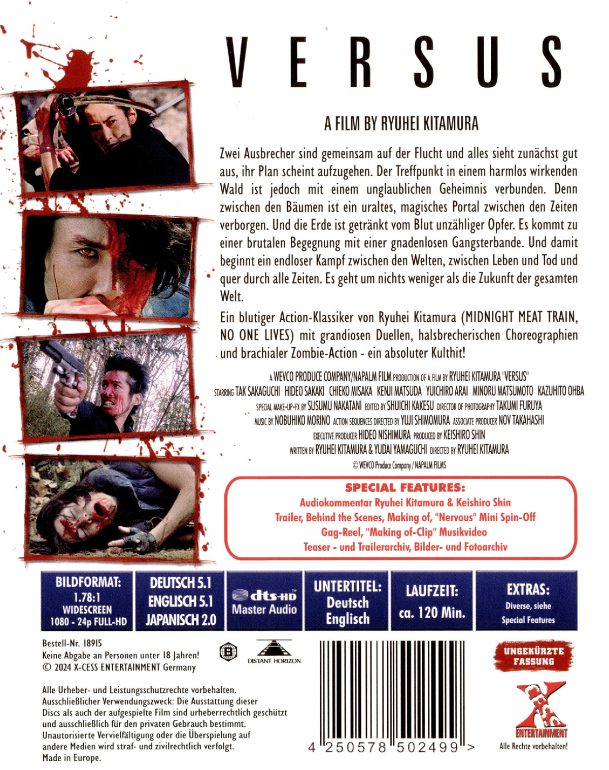 Versus - Uncut Edition (blu-ray)
