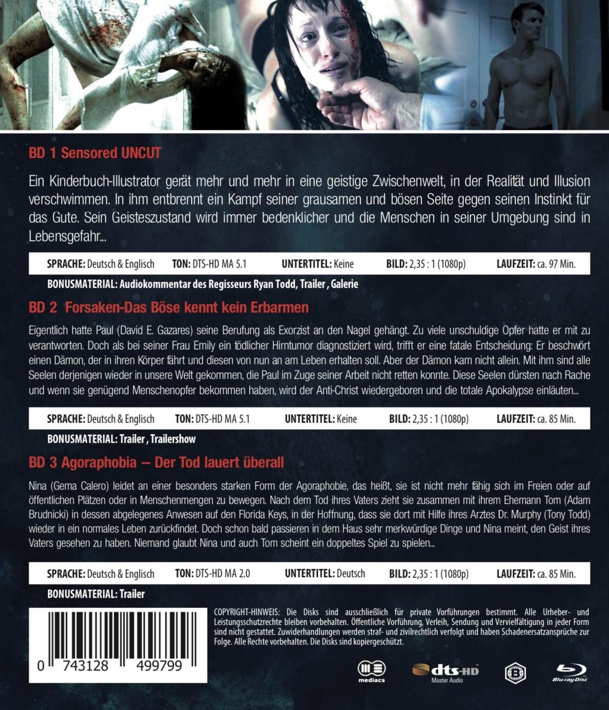 HORROR BLU-RAY BUNDLE NR. 14  [3 BRs]  (Blu-ray Disc)