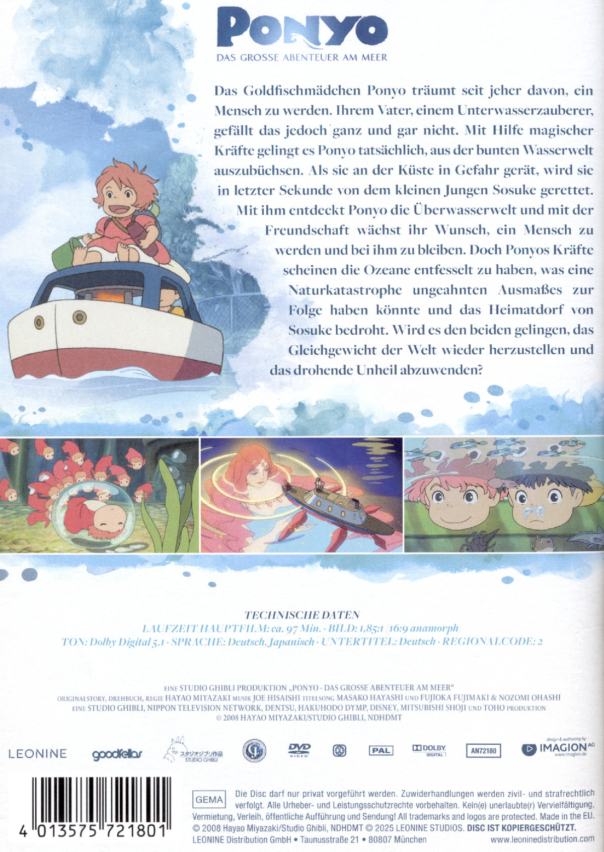 Ponyo - Das grosse Abenteuer am Meer - White Edition  (DVD)