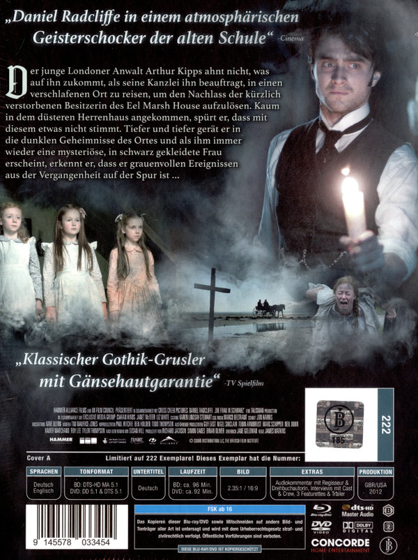 Die Frau in Schwarz - Uncut Mediabook Edition  (DVD+blu-ray) (A)