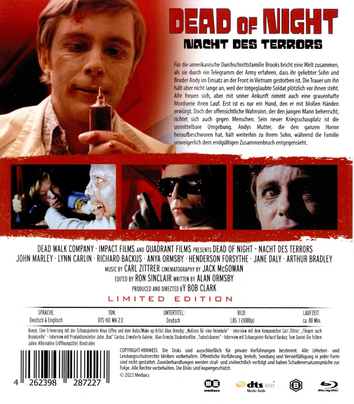 Dead of night-Nacht des Terrors (blu-ray)