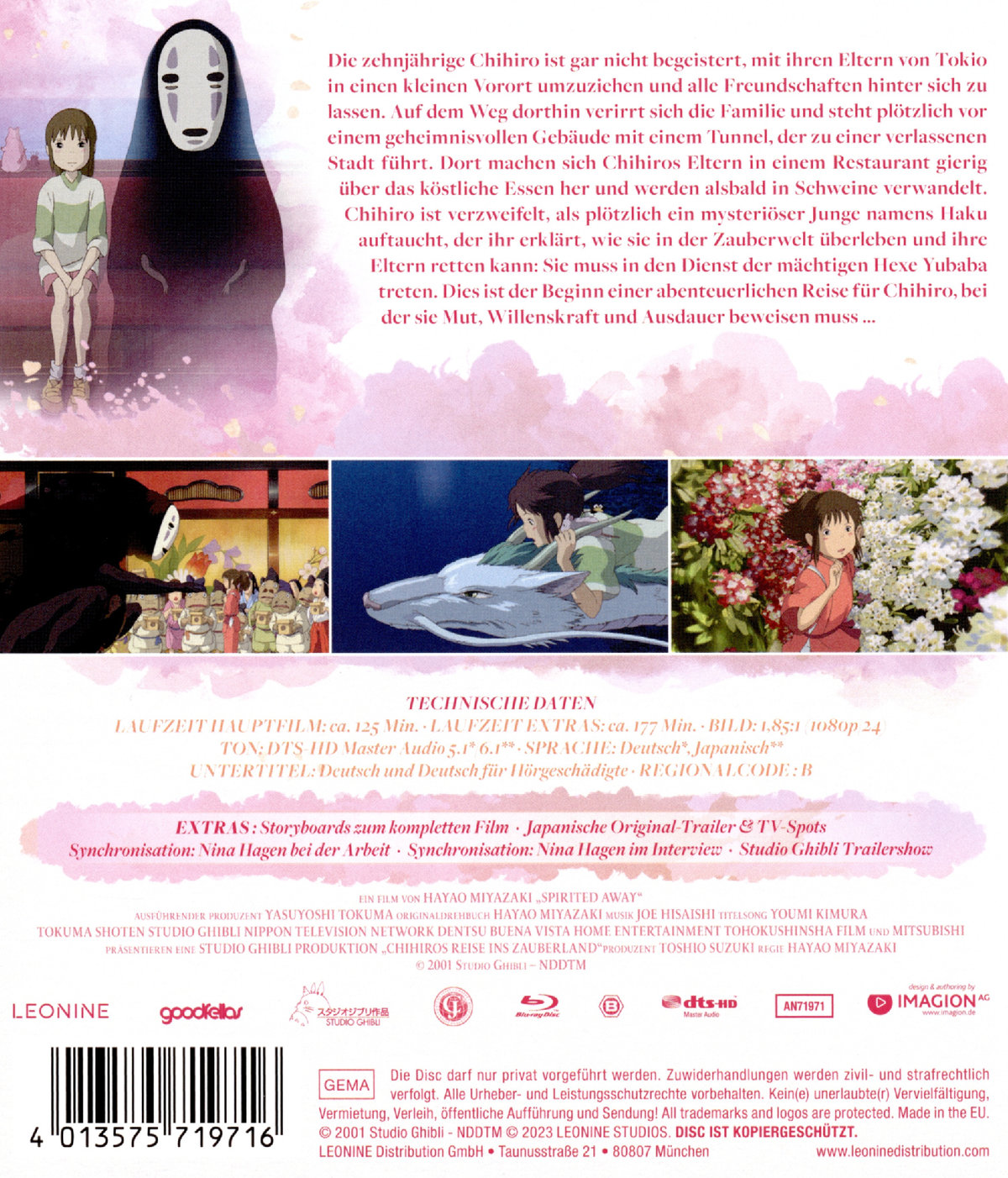 Chihiros Reise ins Zauberland (blu-ray)