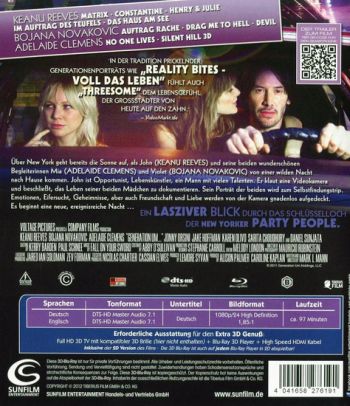 Threesome - Eine Nacht in New York 3D (3D blu-ray)