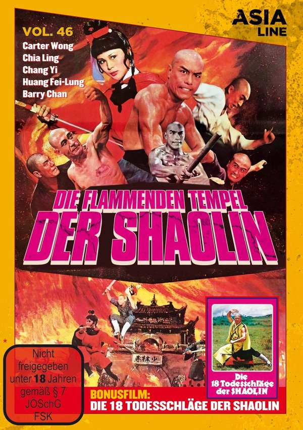 Flammenden Tempel der Shaolin, Die - Asia Line